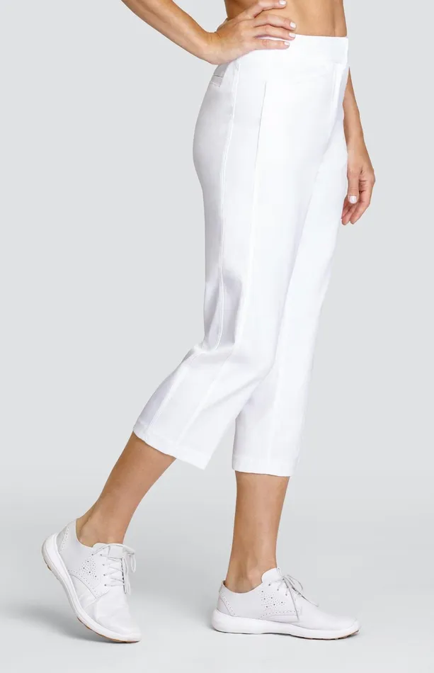Women Tail Activewear Capris Classic 23034 Capri Chalk White
