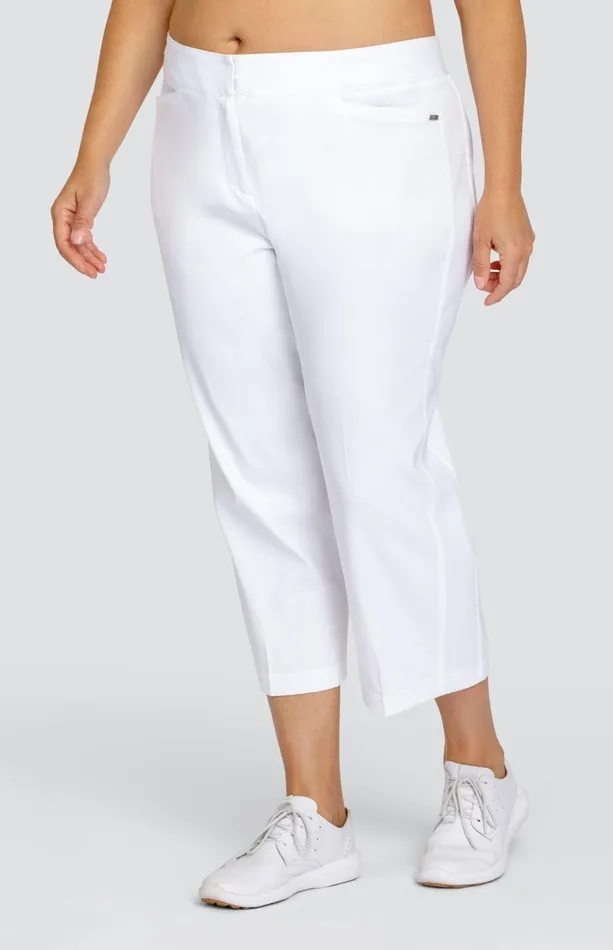 Women Tail Activewear Capris Classic 23034 Capri Chalk White