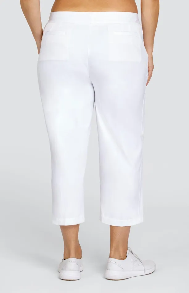 Women Tail Activewear Capris Classic 23034 Capri Chalk White