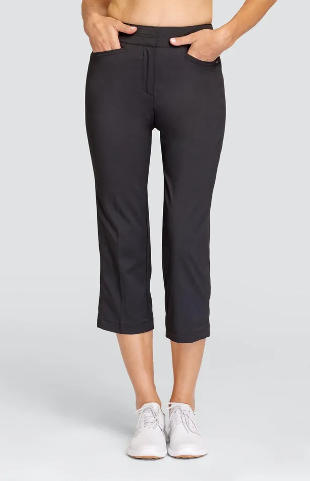 Women Tail Activewear Capris Classic 23034 Capri Onyx Black