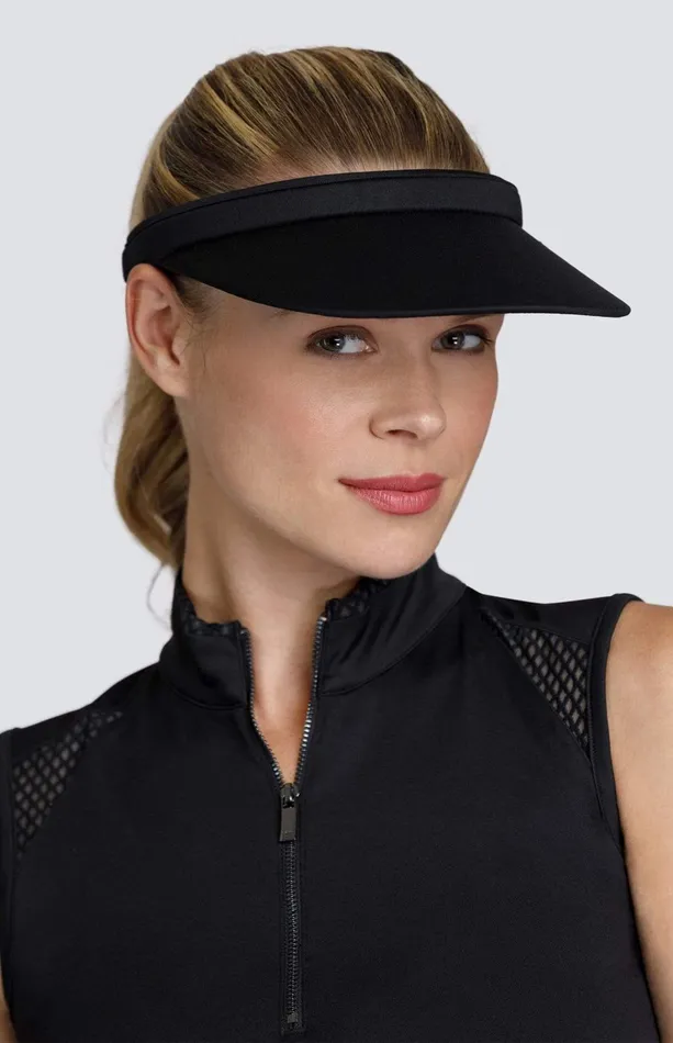 Women Tail Activewear Fun In The Sun Samantha Visor Onyx Black