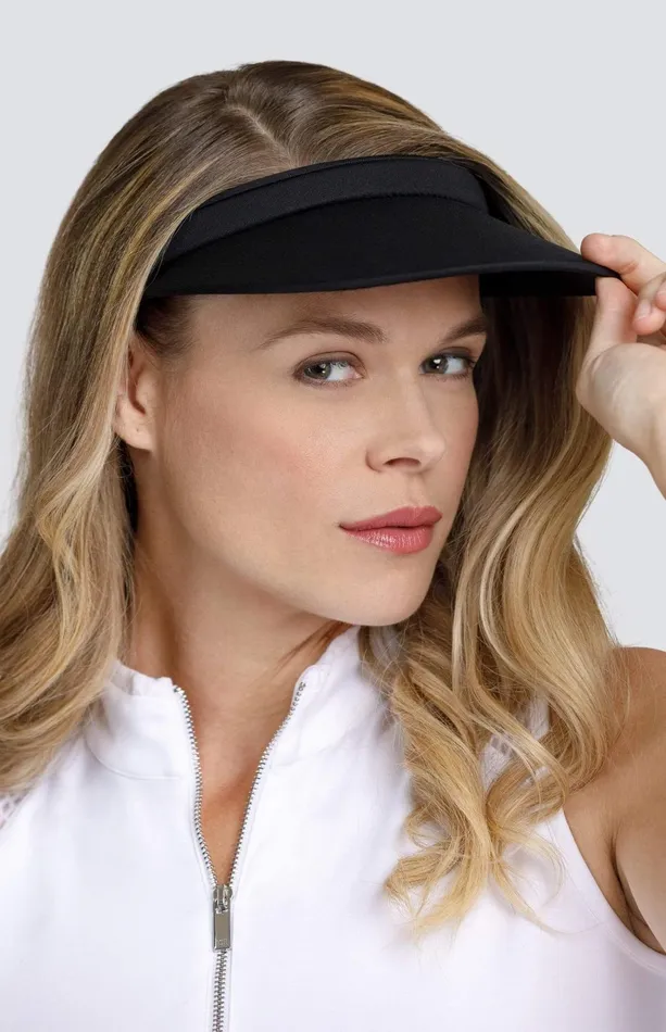 Women Tail Activewear Fun In The Sun Samantha Visor Onyx Black
