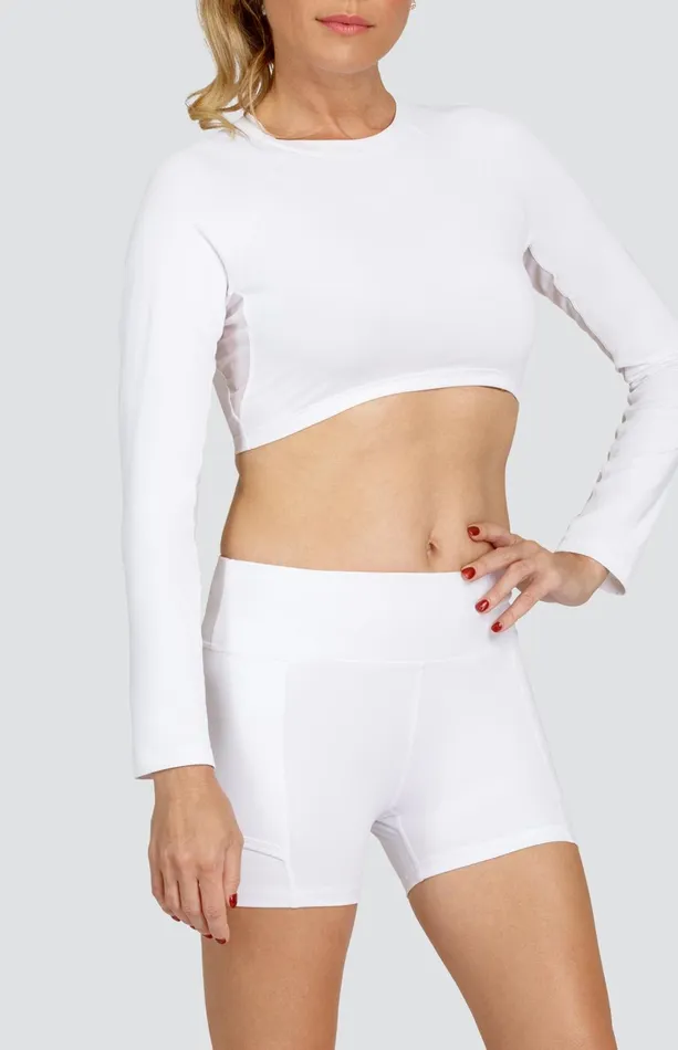 Women Tail Activewear Fun In The Sun Sasha Layering Top Chalk White