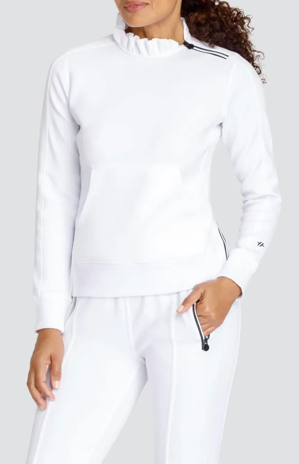 Women Tail Activewear Long Sleeve Condoleezza Chalk White Pullover