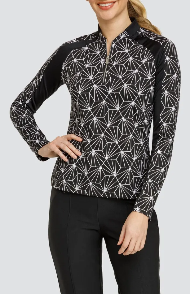 Women Tail Activewear Long Sleeve Ender Top Flourishing Palms