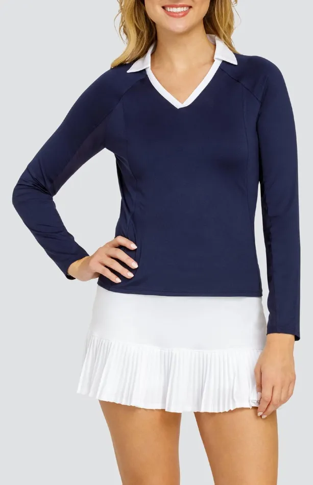 Women Tail Activewear Long Sleeve Mystie Top Navy Blue