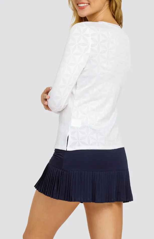 Women Tail Activewear Long Sleeve Sunlee Top Swivel Jacquard
