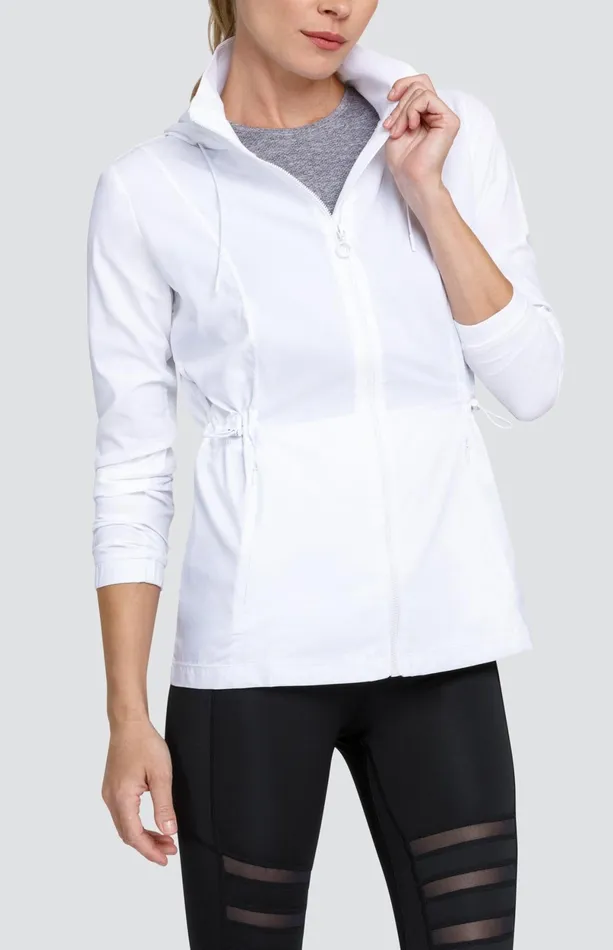 Women Tail Activewear Nola Water Resistant Jacket Chalk White