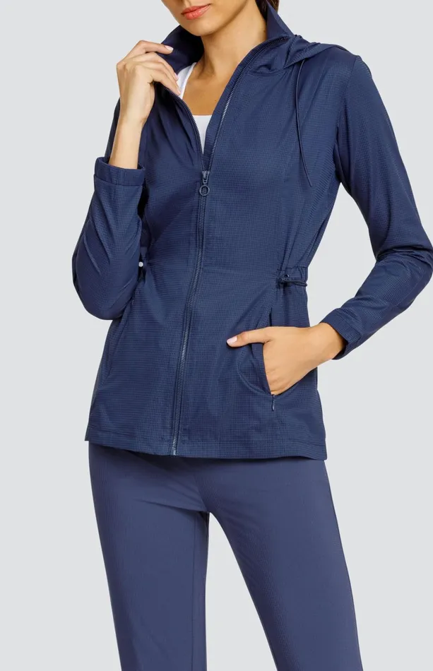 Women Tail Activewear Nola Water Resistant Jacket Navy Blue