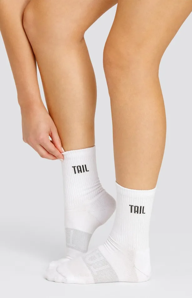 Women Tail Activewear Scottie Crew Socks Onyx Black