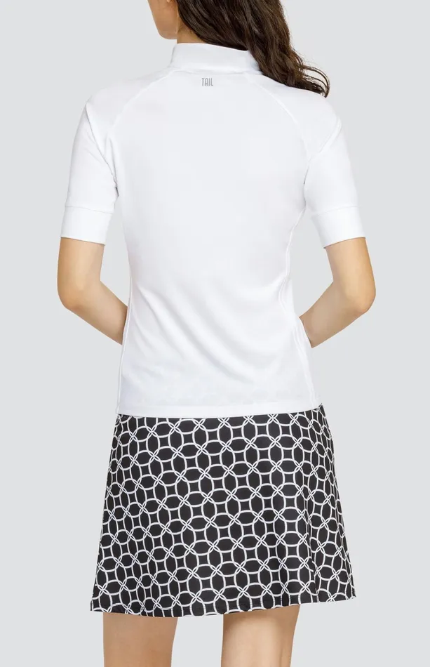 Women Tail Activewear Short Sleeve Atley Top Chalk White