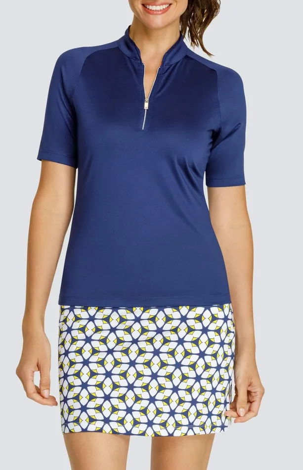 Women Tail Activewear Short Sleeve Elaura Top Lakestorm Blue