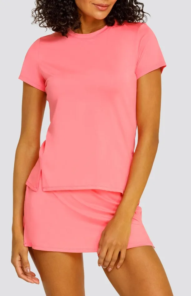 Women Tail Activewear Short Sleeve Hawthorne Top Strawberry Pink