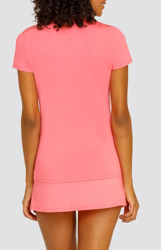 Women Tail Activewear Short Sleeve Hawthorne Top Strawberry Pink
