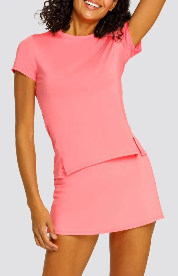 Women Tail Activewear Short Sleeve Hawthorne Top Strawberry Pink