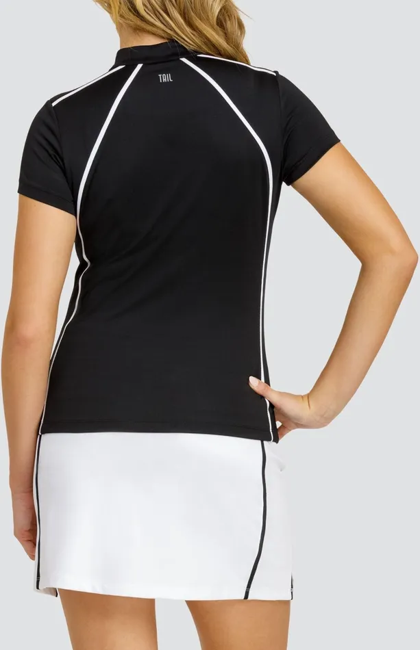 Women Tail Activewear Short Sleeve Katara Top Onyx Black