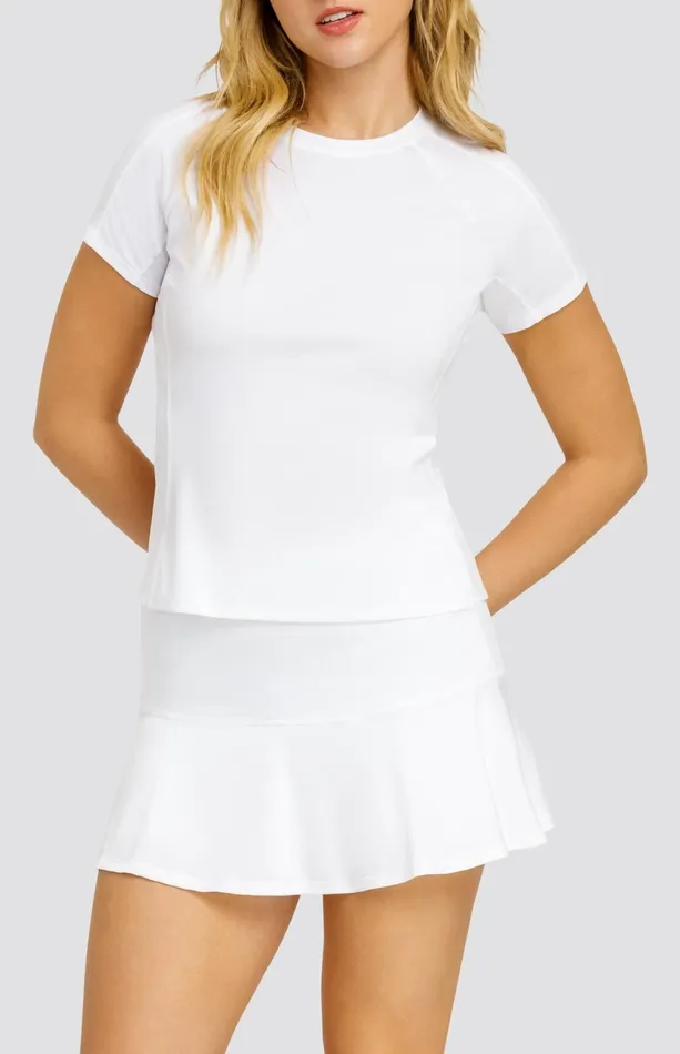 Women Tail Activewear Short Sleeve Tella Top Chalk White
