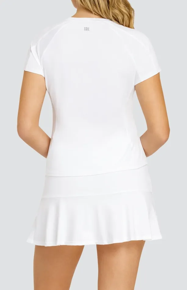 Women Tail Activewear Short Sleeve Tella Top Chalk White