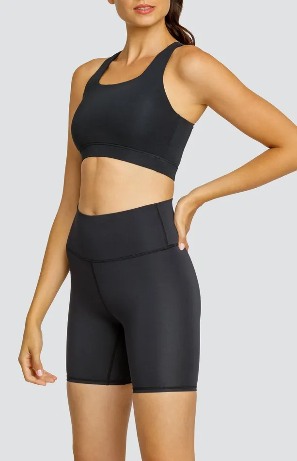 Women Tail Activewear Sports Bras Pace Sports Bra Onyx Black