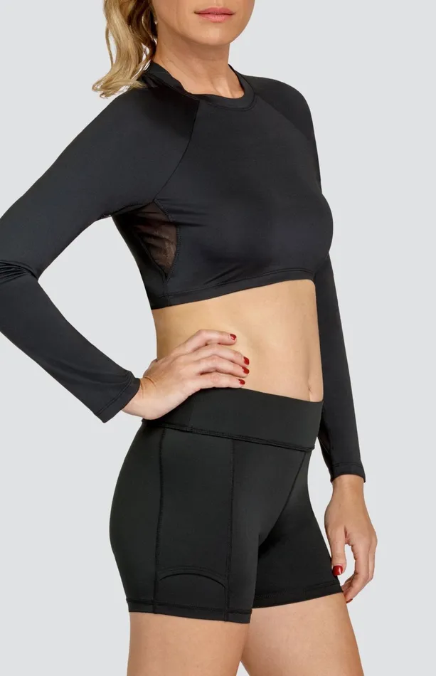 Women Tail Activewear Sun Protection Layers Sasha Layering Top Onyx Black