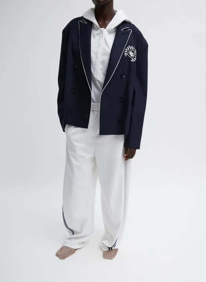 Women Tibi Jackets and Outerwear Superfine Wool Flannel Rene Blazer