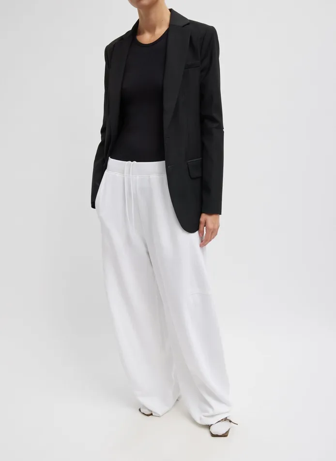 Women Tibi Jackets and Outerwear Tropical Wool Cutout Sleeve Marlon Blazer