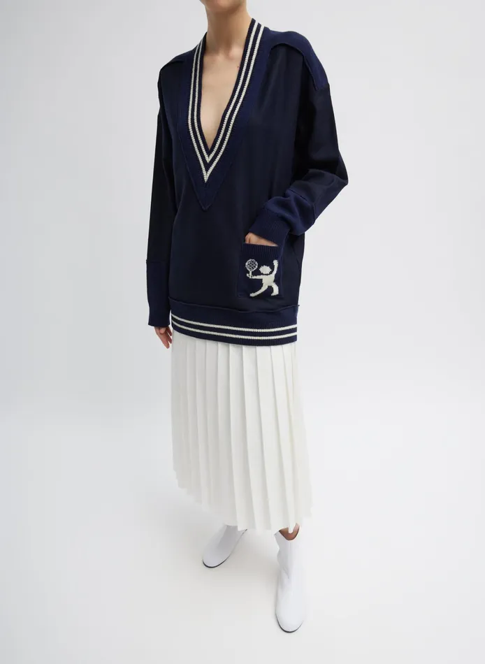 Women Tibi Skirts Chino Convertible Pleated Skirt