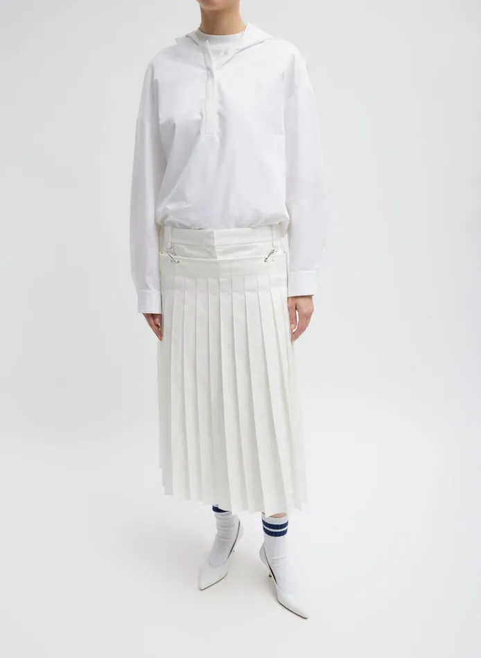 Women Tibi Skirts Chino Convertible Pleated Skirt