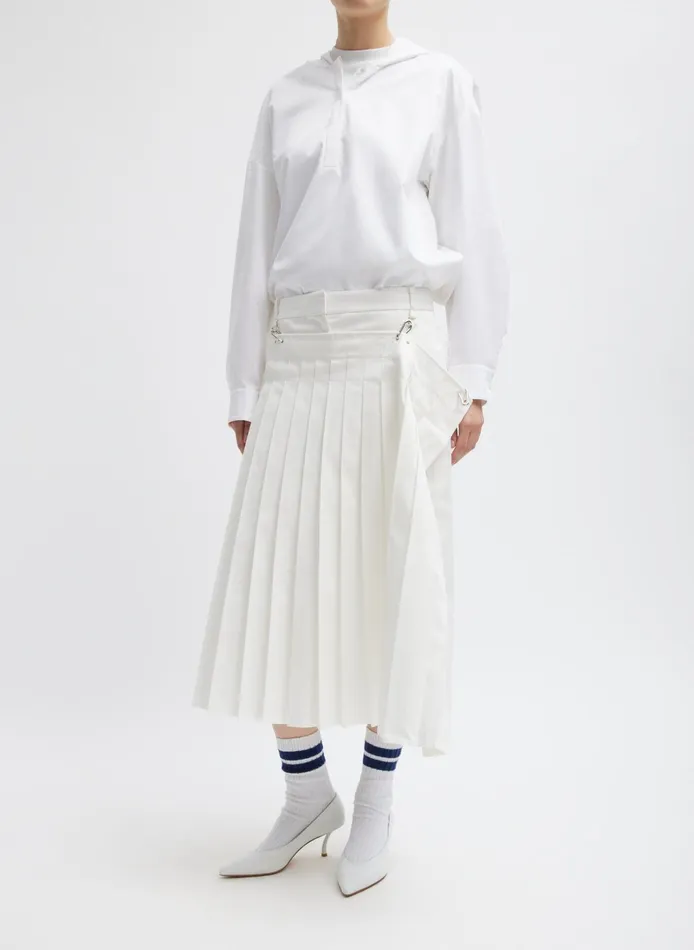 Women Tibi Skirts Chino Convertible Pleated Skirt