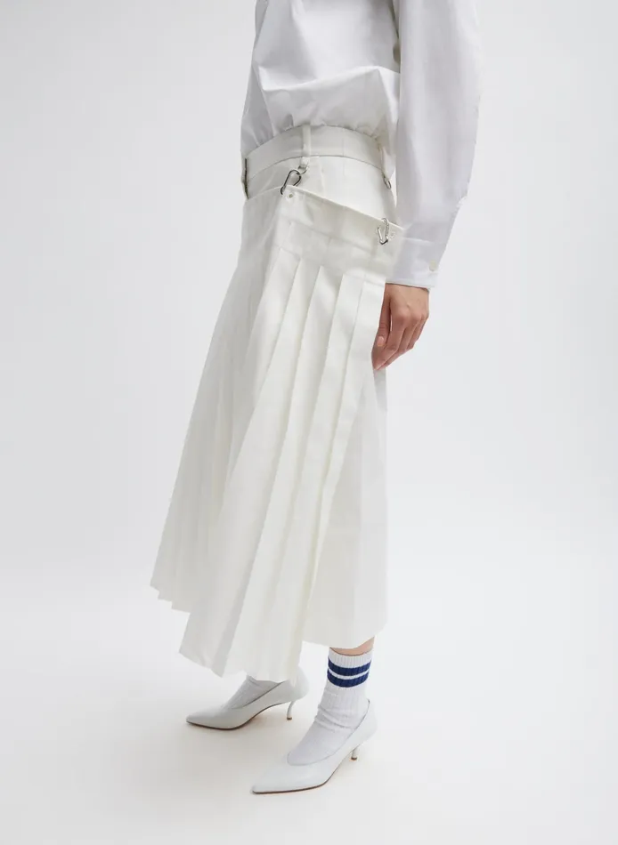 Women Tibi Skirts Chino Convertible Pleated Skirt