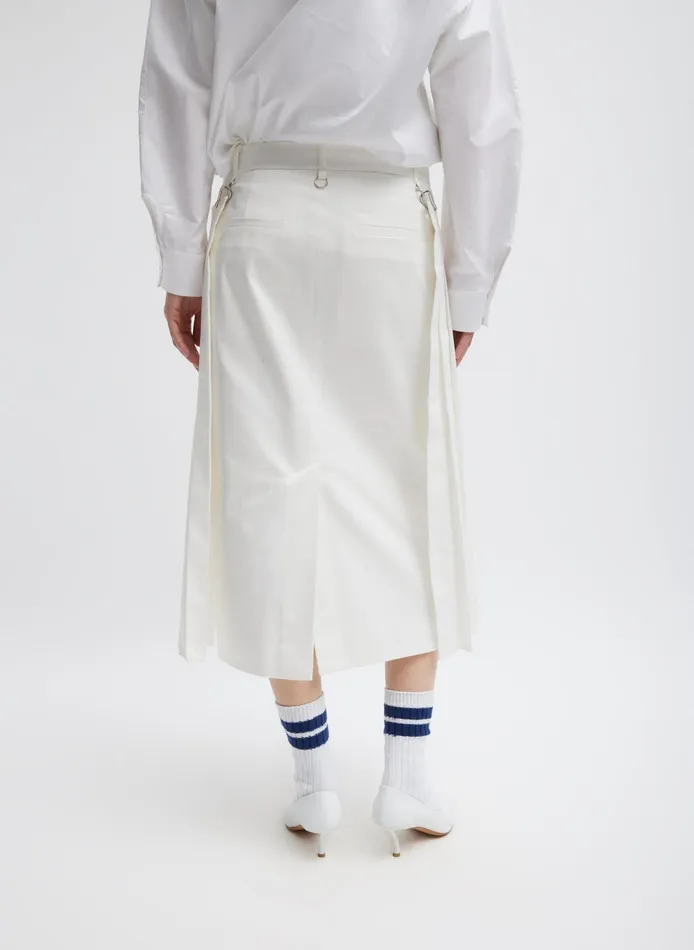 Women Tibi Skirts Chino Convertible Pleated Skirt
