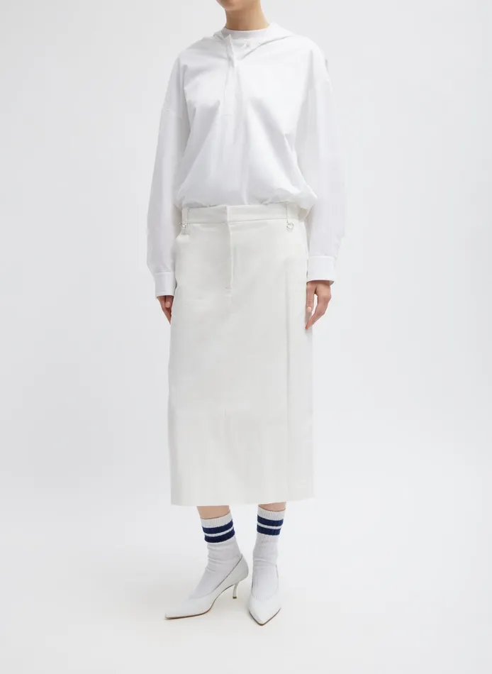 Women Tibi Skirts Chino Convertible Pleated Skirt