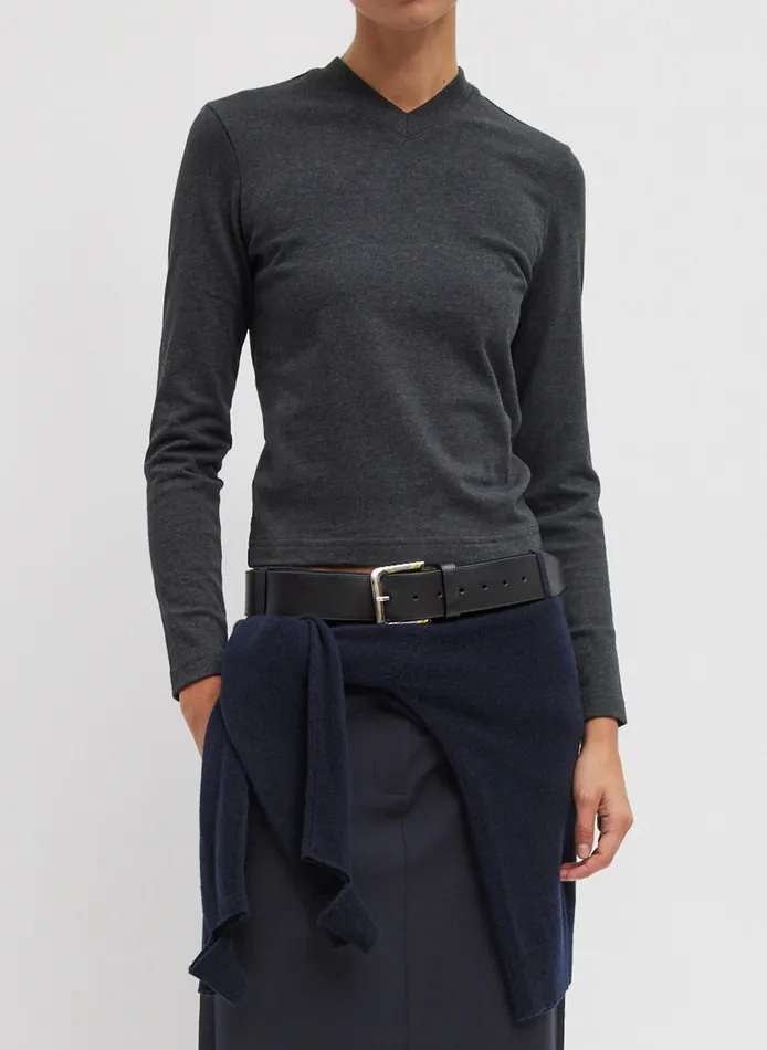 Women Tibi Tops Perfect TShirt Shrunken VNeck