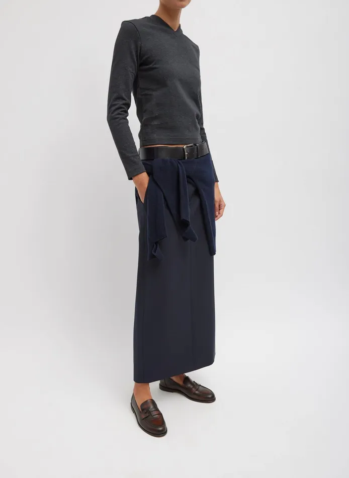 Women Tibi Tops Perfect TShirt Shrunken VNeck
