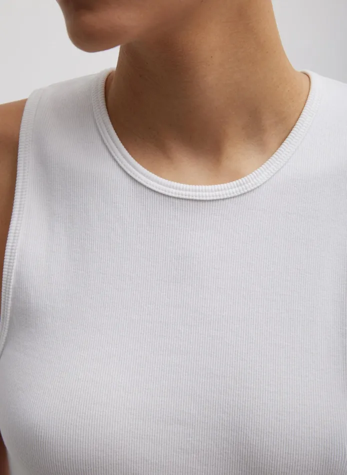 Women Tibi Tops Ribbed TShirt Tank