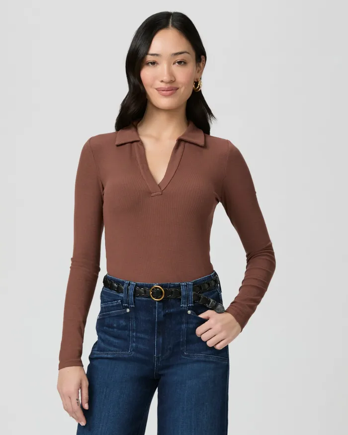 Women Tops and Blouses PAIGE Silene Top 8211 French Press