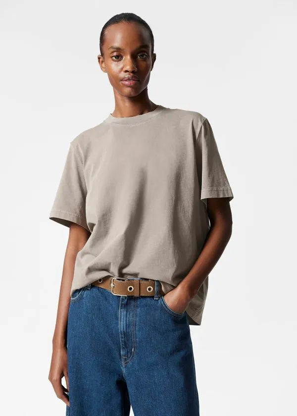 Women Tops and Tshirts and Other Stories Crewneck TShirt Mole