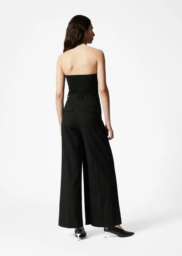 Women Trousers and Other Stories DoubleBreasted Bustier Jumpsuit Black