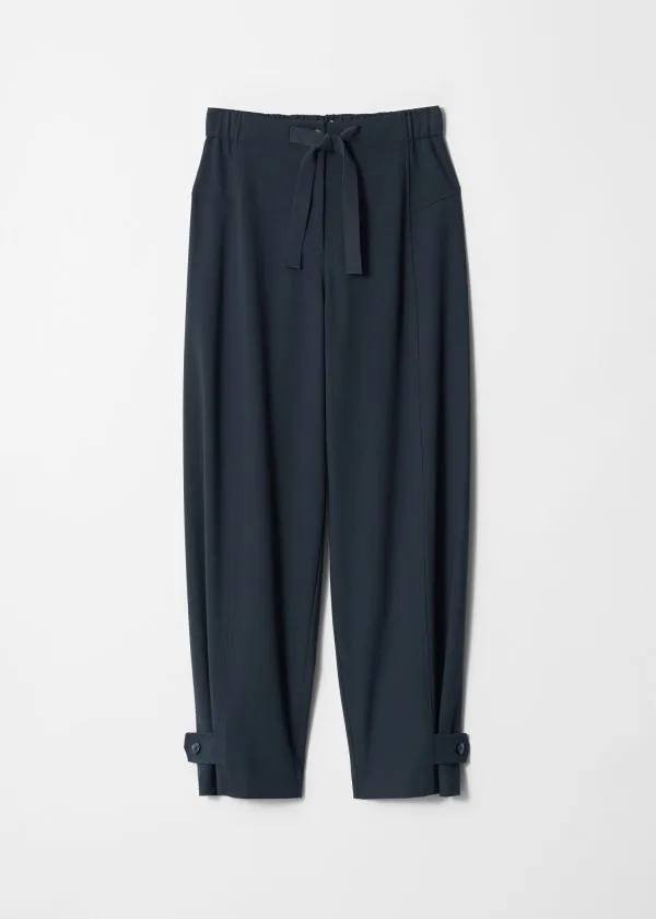 Women Trousers and Other Stories Drawstring Trousers Navy