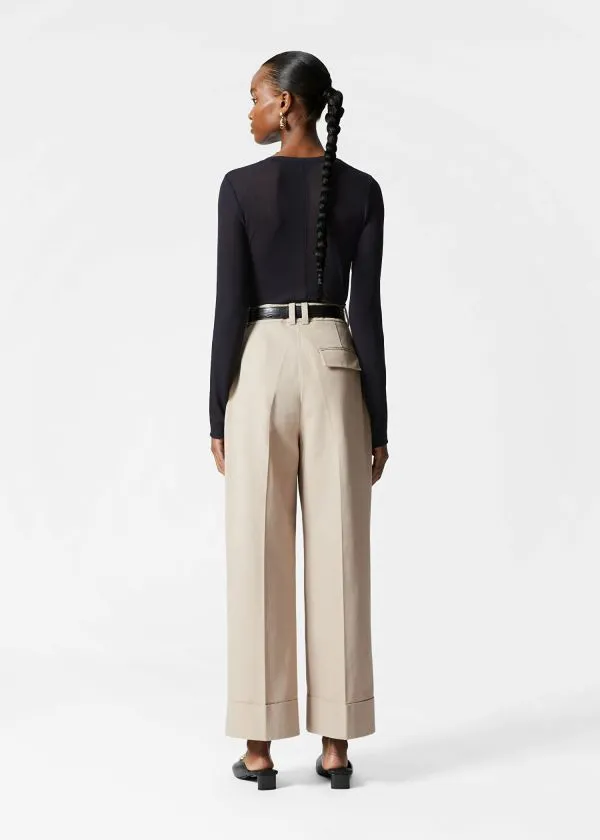 Women Trousers and Other Stories PressCrease Trousers Beige
