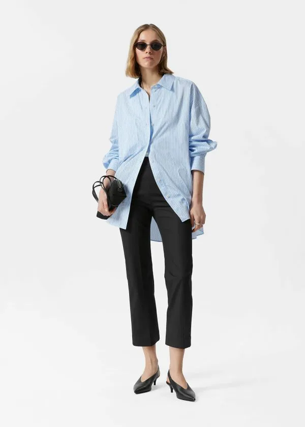Women Trousers and Other Stories Slim PressCrease Trousers Black
