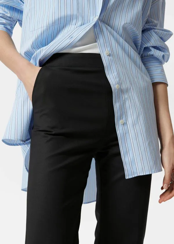 Women Trousers and Other Stories Slim PressCrease Trousers Black
