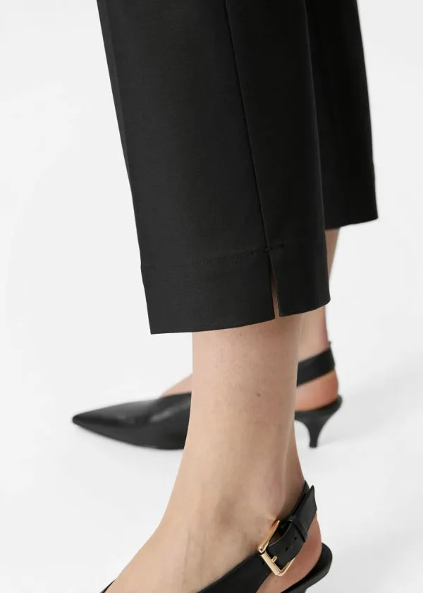 Women Trousers and Other Stories Slim PressCrease Trousers Black