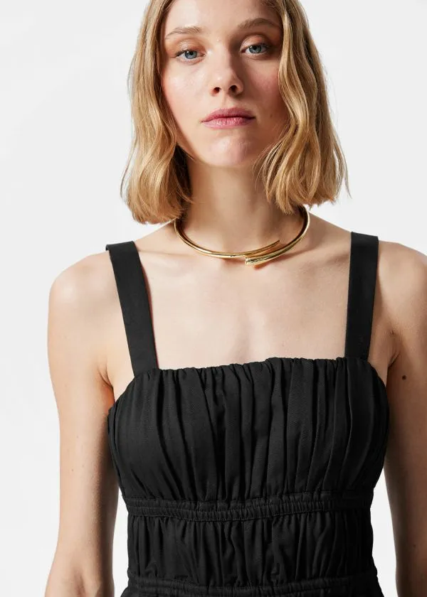 Women Trousers and Other Stories Wide Sleeveless Jumpsuit Black