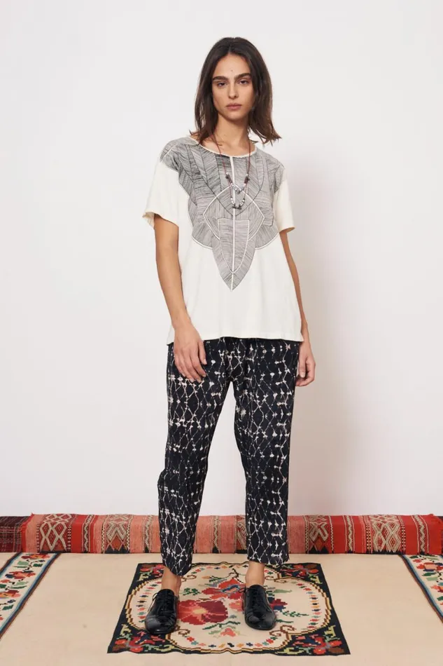 Women Vintage Fleece Dirty White Kibo Tee Raquel Allegra TShirts