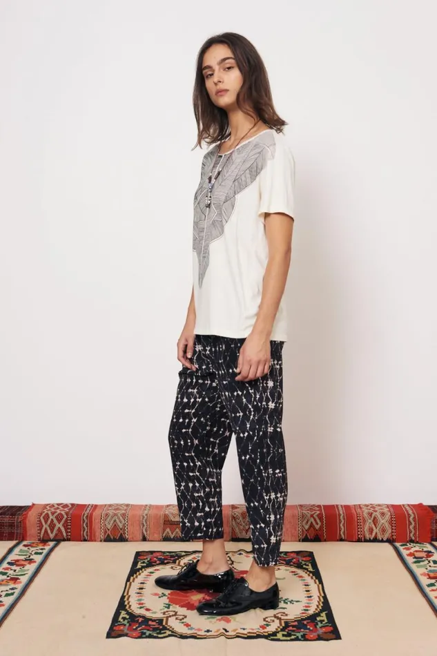 Women Vintage Fleece Dirty White Kibo Tee Raquel Allegra TShirts