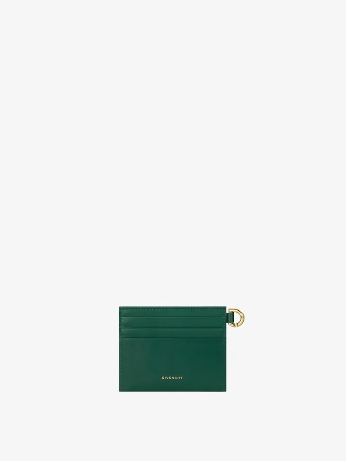 Women Wallets and Card Holders Givenchy 4G Card Holder In Box Leather Emerald Green