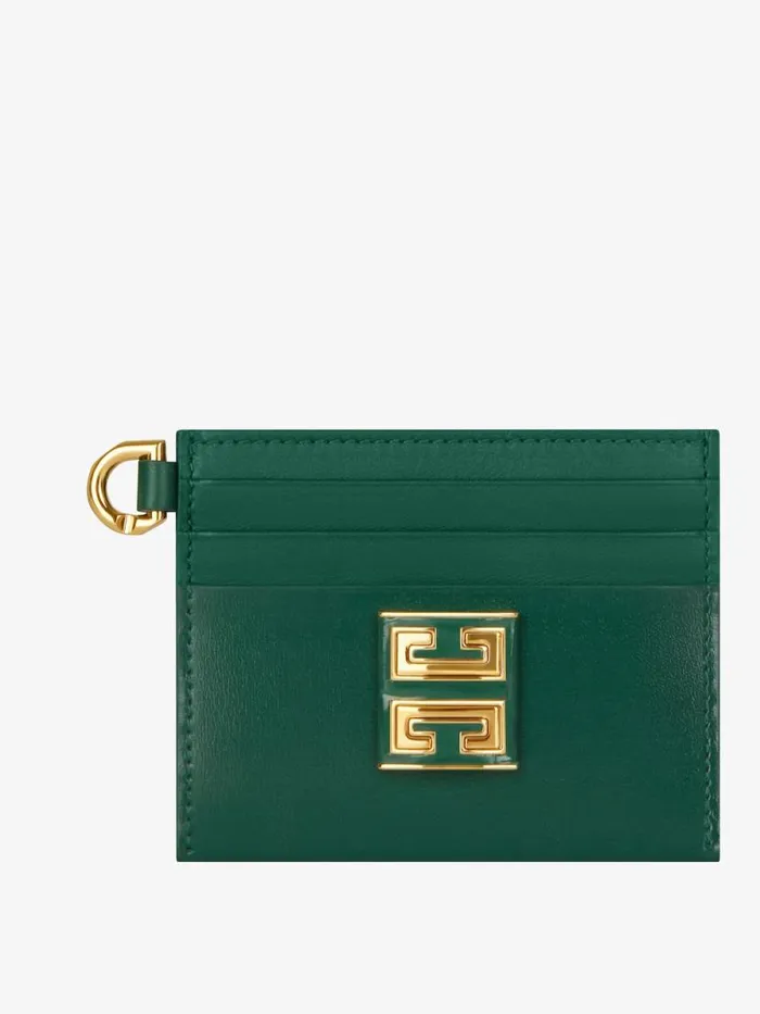 Women Wallets and Card Holders Givenchy 4G Card Holder In Box Leather Emerald Green