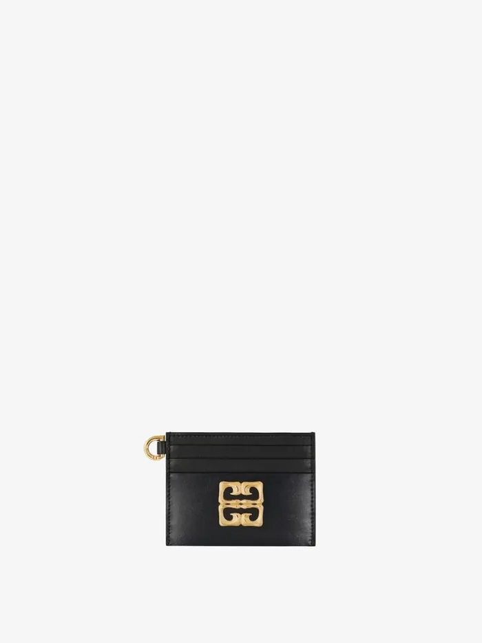 Women Wallets and Card Holders Givenchy 4G Liquid Card Holder In Box Leather Black