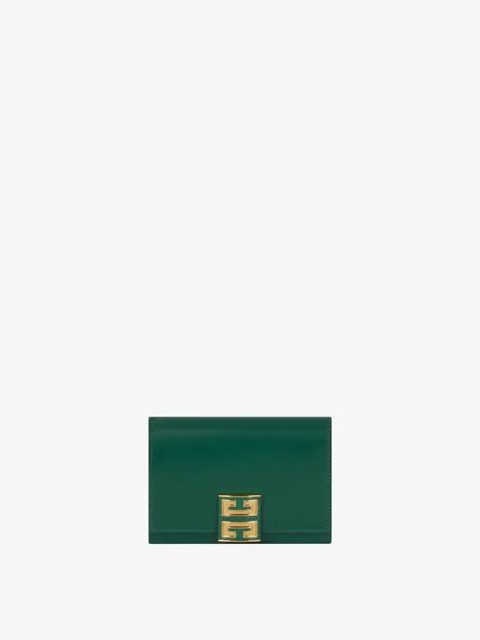 Women Wallets and Card Holders Givenchy 4G Wallet In Box Leather Emerald Green Women Wallets and Card Holders Givenchy 4G Wallet In Box Leather Emerald Green